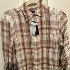 Flannel polo shirt